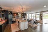 Large chef inspired kitchen with custom two tone design