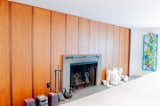 Fireplace on 1st Level with Peter Souza Jr Sculpture