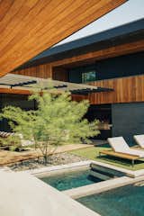 Outdoor, Trees, Small Patio, Porch, Deck, Plunge Pools, Tubs, Shower, Back Yard, Decking Patio, Porch, Deck, Small Pools, Tubs, Shower, Shrubs, Grass, and Swimming Pools, Tubs, Shower  Photo 8 of 32 in Vertex House by M Gooden Design