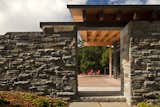 Outdoor, Wood Patio, Porch, Deck, Large Patio, Porch, Deck, and Stone Fences, Wall  Photo 5 of 10 in Halls Ridge Knoll by Bohlin Cywinski Jackson