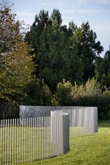Outdoor, Metal Fences, Wall, Vertical Fences, Wall, and Landscape Lighting  Photos from Hamptons Residence