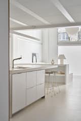 Kitchen, Porcelain Tile Floor, Ceiling Lighting, Dishwasher, Metal Cabinet, and Engineered Quartz Counter  Photo 5 of 18 in ÁVILA by Allaround Lab