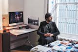 Office, Desk, Chair, and Medium Hardwood Floor Efe Cakarel, entrepreneur and CEO of MUBI  Photo 6 of 10 in Meet 40 of the World's Most Creative Entrepreneurs With Kinfolk's New Book