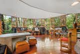 Living Room, Ceiling Lighting, Recessed Lighting, Chair, Bookcase, Coffee Tables, Ottomans, and Bench  Photo 5 of 10 in A Usonian Masterpiece by Frank Lloyd Wright Is on the Market For $1.5M