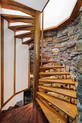 Staircase and Wood Tread  Photo 6 of 10 in A Usonian Masterpiece by Frank Lloyd Wright Is on the Market For $1.5M