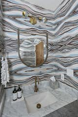 Bath Room, Marble Counter, Wall Lighting, and Undermount Sink  Photo 21 of 22 in A Silver Lake Home Built in 1939 Is Renovated From Top to Bottom