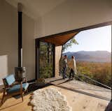 Doors, Sliding Door Type, Exterior, and Metal  Photo 7 of 18 in A Prefab Cabin in New Hampshire Is a Magnificent Mountain Retreat