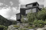 Exterior, Glass Siding Material, and Wood Siding Material  Photo 3 of 9 in A Dramatic Hotel in Northern Italy Is a Hiker's Refuge