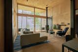 Veneer plywood was used in both interior and exterior applications, providing a clean yet warm aesthetic.  Photo 7 of 160 in homes by Nialola from Ruddy Cor-Ten Steel Wraps a Warm, Woody Retreat on Lake Superior