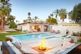 Outdoor, Boulders, Back Yard, Grass, Desert, Shrubs, Trees, Salt Water, Concrete, Landscape, Large, Hardscapes, Swimming, Large, Concrete, and Retaining Outdoor Living  Outdoor Salt Water Photos from Waters Edge. Private Meiselman Mid-Century Modern with Views and Stunning Saltwater Pool