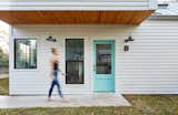 The ADU sits in the backyard, along an alley on Austin's Eastside. 