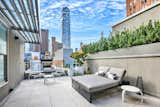 Master terrace with views of the city skyline. 