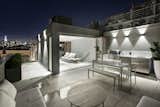 Outdoor lounge and kitchen. 