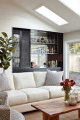 Built-in bar makes the living room entertainment-ready.