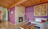 Propane Fireplace in Main Floor Living Room  Photo 6 of 18 in Idyllic Lopez Island Bayfront Home by Karlena Pickering