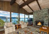 Natural Stone Fireplace in the Bridge House
