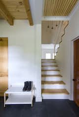 The staircase connects the ground floor corridor to the second floor. The small walkway separates the master privates appartement from the rest of the house.