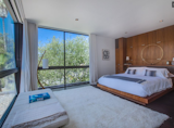 The master quite with custom designed built in beds and cabinetry
