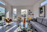 Living Room, Porcelain Tile Floor, Chair, and Coffee Tables  Photo 5 of 19 in Palm Canyon Mobile Club by Paul Kaplan