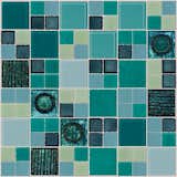 Aqua Teal Series 2

10 different glass tiles in shades of green and blue are combined to form this custom mosaic blend we will make by hand for you in our studios in upstate New York.

This mosaic features frosted, mirrored, dichroic and other tiles.

http://www.susanjablon.com/6474194.html  Photo 6 of 47 in Signature Line by Susan Jablon