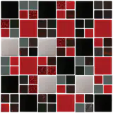 Black Silver and Red Glass Tile Mix

http://www.susanjablon.com/mbs146a.html