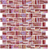 Ruby Red Iridescent Recycled Glass Tile

http://www.susanjablon.com/mbs40-426a.html