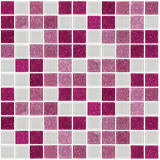 Pink, Raspberry Glitter and White Glass Tile Mix

http://www.susanjablon.com/mbs20-122a.html  Photo 11 of 16 in Bling Collection by Susan Jablon