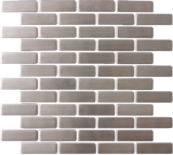 Stainless Steel Subway Tile

http://www.susanjablon.com/mbs10-020a.html