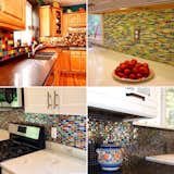 So much beautiful tile, so little time! From top left to bottom right: custom-made blend "Vibrant Kitchen Backsplash;" custom-made blend STIX stained glass subway tile;  Rainbow Love Beads; and 5/8"Black Iridescent tiles. Use our Custom Tile Designer to achieve your custom blend or give us a call to assist you in your design creation. Shop here to get your dream look: https://www.susanjablon.com/, https://www.susanjablon.com/catalogsearch/result/?q=rainbow+love+beads, https://www.susanjablon.com/5-8-inch-black-iridescent-glass-tile.html #tile #customtile #mosaictile #glasstile #susanjablon #kitchenbacksplash #backsplash #kitchenstyle #homestyle #dreamkitchen #kitchenpics #interiordesign #homedesign #beautifulkitchen #colorfulkitchen #homebeautiful #beautifulhome #rainbowkitchen #greenkitchen #rainbowtile #greentile #subwaytile #designinspo #kitchensinspo #newkitchen #kitchenremodel #remodeledkitchen #kitchendesign #iridescenttile #elegantkitchen #brightkitchen #colortile #colorfultile #homedesign #diykitchen #decor #kitchendecor #homedecor #customkitchen #backsplashpics
