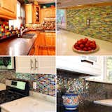 Kitchen, Subway Tile Backsplashe, Glass Tile Backsplashe, Ceramic Tile Backsplashe, and Mosaic Tile Backsplashe So much beautiful tile, so little time! From top left to bottom right: custom-made blend "Vibrant Kitchen Backsplash;" custom-made blend STIX stained glass subway tile;  Rainbow Love Beads; and 5/8"Black Iridescent tiles. Use our Custom Tile Designer to achieve your custom blend or give us a call to assist you in your design creation. Shop here to get your dream look: https://www.susanjablon.com/, https://www.susanjablon.com/catalogsearch/result/?q=rainbow+love+beads, https://www.susanjablon.com/5-8-inch-black-iridescent-glass-tile.html #tile #customtile #mosaictile #glasstile #susanjablon #kitchenbacksplash #backsplash #kitchenstyle #homestyle #dreamkitchen #kitchenpics #interiordesign #homedesign #beautifulkitchen #colorfulkitchen #homebeautiful #beautifulhome #rainbowkitchen #greenkitchen #rainbowtile #greentile #subwaytile #designinspo #kitchensinspo #newkitchen #kitchenremodel #remodeledkitchen #kitchendesign #iridescenttile #elegantkitchen #brightkitchen #colortile #colorfultile #homedesign #diykitchen #decor #kitchendecor #homedecor #customkitchen #backsplashpics  Search “colortile”