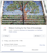 This breathtaking Tree of Knowledge was installed on the steps of the Atchison Public Library in Atchison, Kansas by the Atchison Art Association. Tree of Knowledge designer, Lorna Garrison, said of the mosaic tile creation: "I’m so excited to share with you this announcement for the dedication of our mosaic on June 29th. Thank you again for your help, support, amazing sharing of your knowledge and expertise, and of course, for the beautiful tiles. Our community has been responding with how much they love and appreciate the art on our beloved library, and it’s inspiring us to continue to enhance our town with public art.
Please feel free to share, and maybe we can help inspire other communities :)..."
Way to go Lorna, the Atchison Public Library and the Atchison Art Association for this heartwarming community gem!
@susanjablonmosaics #publicart #libraryart #staircasetile #tilestairs #hardscapes #streetscapes #businessdistrictart #publicinstallations #communityart #communitypics #smalltownbigheart #susanjablon #customtile #treeofknowledge #atchison #werenotinkansasanymore #businessdistrictpics #artwalk #publicgallery #publicgalleries #publicspace #communityspace #definecommunity #businessdistrict #communitydevelopment #blockgrant