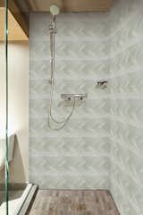 Chevron tiles are elegant, timeless and compatible with any decor. This bathroom shower features Susan Jablon's Silver and White Chevron tile.
#mosaictile #homedetails #homedecorideas #whitewalls #whitetile #whitebathroom #bathroom #myhomevibe #homereno #homeinspo #bathroom123 #myhomeforhp #smallspacesquad #interiorlovers