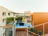 Outdoor, Rooftop, Shrubs, Raised Planters, Small, Small, Wood, Decking, Wire, and Horizontal  Outdoor Wood Small Decking Shrubs Photos from SKY residence