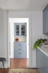 A cramped corner was converted into a bright bar area