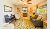 Coastal Canal Home Family Room  Photo 2 of 14 in Coastal Canal Home by Unite Design Co