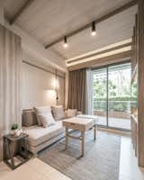 Main living area with bespoke furniture set 