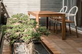 Large terrace with solid teak decking