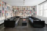 Office, Bookcase, Dark Hardwood Floor, Shelves, Library Room Type, and Study Room Type A dining room that was converted to a library.  Photo 5 of 9 in Legendary Designers Massimo and Lella Vignelli's New York Duplex Is Listed at $6.5M