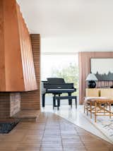 After: Mandy Moore midcentury home living room