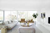 After: Mandy Moore midcentury home living room