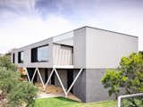 Sorrento House Figureground Architecture ash shiplap and concrete exterior