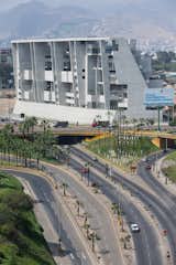 "We imagined a man-made ‘cliff’, positioning its structure along the busy motorway, to be visible to passing traffic and to register in the public mind," says Grafton Architects, who collaborated with Lima’s Shell Arquitectos on the project.
