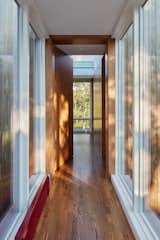 “The main house can be quite boisterous,” says Yoon. Separating the new addition from the main house with the glass corridor privatizes the master wing, and creates a pleasant sequence—as though you’re moving through the landscape to a more serene section of the house.