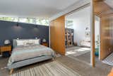 Clerestory windows foster privacy.