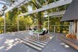 The patio provides a great spot overlooking the neighborhood.