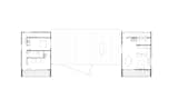 Second-level floor plan of Twin Peaks by Workaday Design