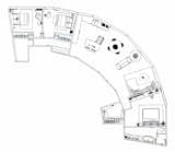 Semi-Circle House in Los Feliz by Mandy Cheng Design_Floorplan