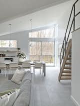 The glass in the bump-out captures the views and brings in more sunlight.