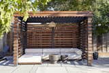 The new cabana offers a place to lounge out of the sun.
