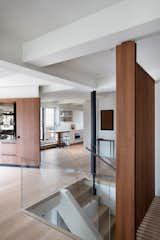 Living area of Upper West Side Penthouse by Ammor Architecture
